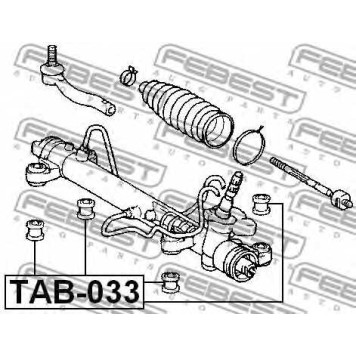Подвеска рулевого управления FEBEST TAB-033-1