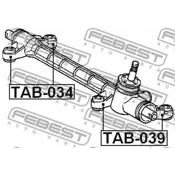 Подвеска рулевого управления FEBEST TAB-034-1