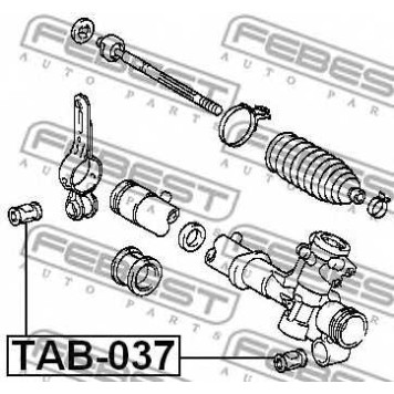 Подвеска рулевого управления FEBEST TAB-037-1