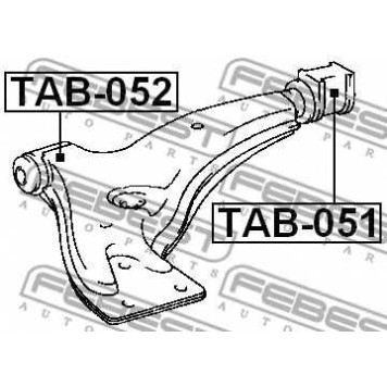 Подвеска рычага независимой подвески колеса FEBEST TAB-051-1