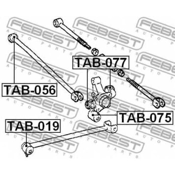 Подвеска рычага независимой подвески колеса FEBEST TAB-056-1