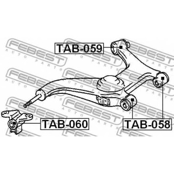 Подвеска рычага независимой подвески колеса FEBEST TAB-059-1