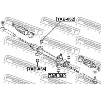 Подвеска рулевого управления FEBEST TAB-062-1