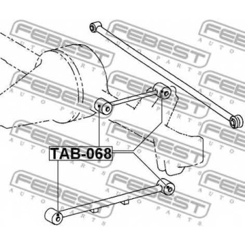 Подвеска рычага независимой подвески колеса FEBEST TAB-068-1