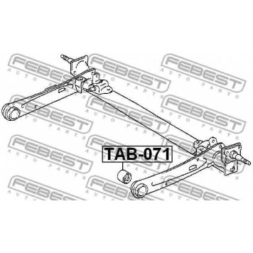 Подвеска рычага независимой подвески колеса FEBEST TAB-071-1