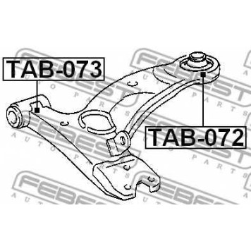 Подвеска рычага независимой подвески колеса FEBEST TAB-073-1