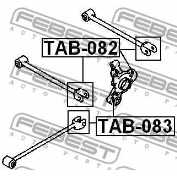 Втулка рычага колесной подвески FEBEST TAB-082-1