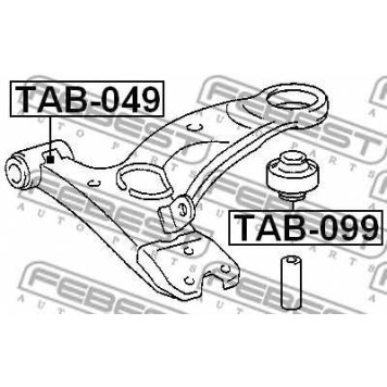 Подвеска рычага независимой подвески колеса FEBEST TAB-099-1