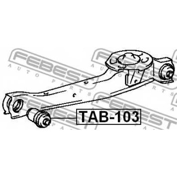 Подвеска рычага независимой подвески колеса FEBEST TAB-103-1