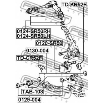 Подвеска рычага независимой подвески колеса FEBEST TAB-108-1