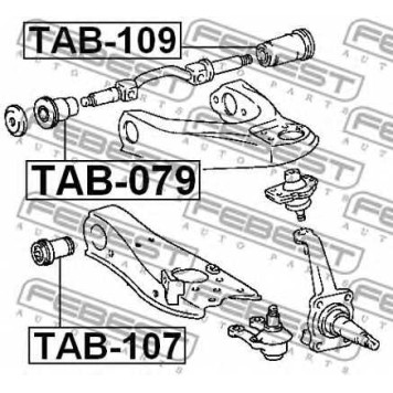 Подвеска рычага независимой подвески колеса FEBEST TAB-109-1