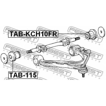 Подвеска рычага независимой подвески колеса FEBEST TAB-115-1