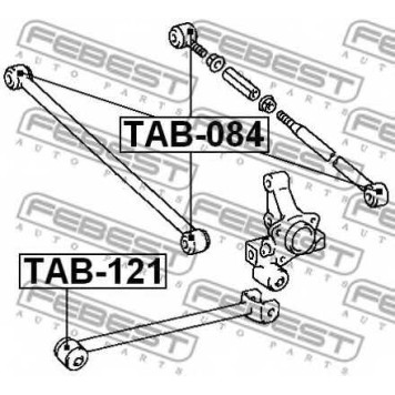 Подвеска рычага независимой подвески колеса FEBEST TAB-121-1