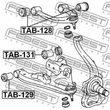 Подвеска рычага независимой подвески колеса FEBEST TAB-129-1