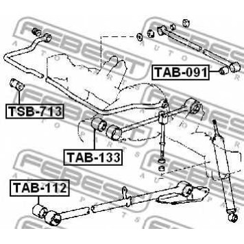 Подвеска рычага независимой подвески колеса FEBEST TAB-133-1