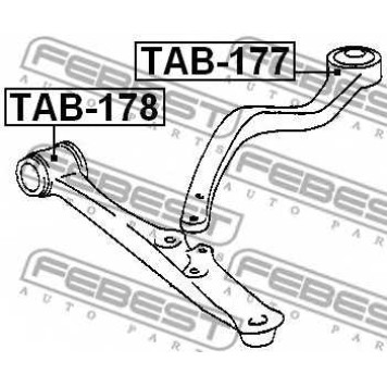 Подвеска рычага независимой подвески колеса FEBEST TAB-177-1