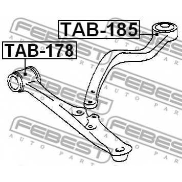 Подвеска рычага независимой подвески колеса FEBEST TAB-185-1