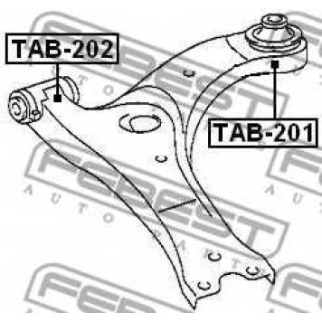 Подвеска рычага независимой подвески колеса FEBEST TAB-202-1