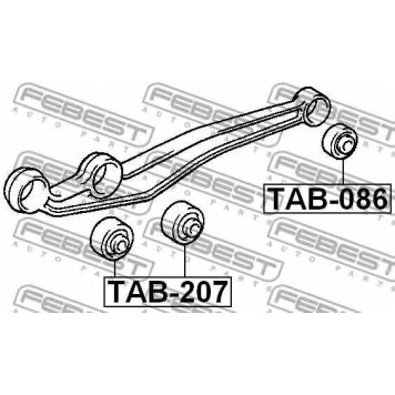 Подвеска рычага независимой подвески колеса FEBEST TAB-207-1