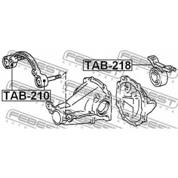 Опора, дифференциал FEBEST TAB-218-1