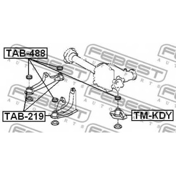 Опора, дифференциал FEBEST TAB-219-1
