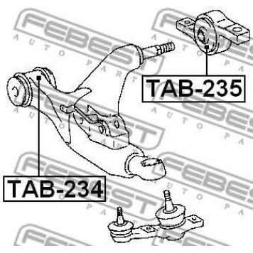 Подвеска рычага независимой подвески колеса FEBEST TAB-235-1