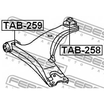 Подвеска рычага независимой подвески колеса FEBEST TAB-258-1