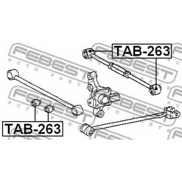 Подвеска рычага независимой подвески колеса FEBEST TAB-263-1