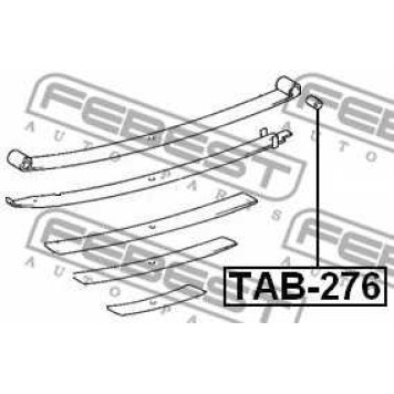 Втулка листовой рессоры FEBEST TAB-276-1