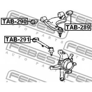 Подвеска рычага независимой подвески колеса FEBEST TAB-290-1
