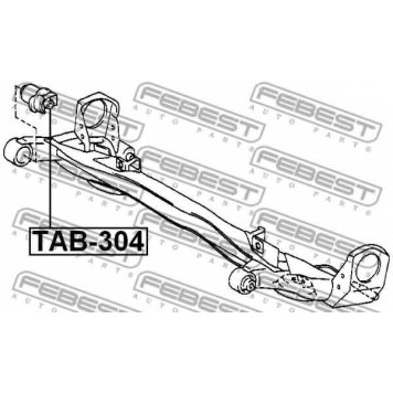 Втулка балки моста FEBEST TAB-304-1