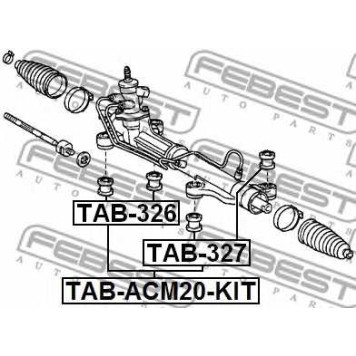 Подвеска рулевого управления FEBEST TAB-326-1