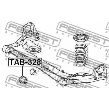 Втулка балки моста FEBEST TAB-328-1