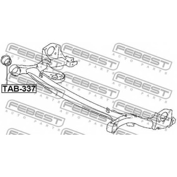 Втулка балки моста FEBEST TAB-337-1