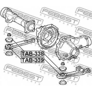 Опора, дифференциал FEBEST TAB-338-1