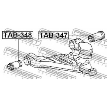 Подвеска рычага независимой подвески колеса FEBEST TAB-348-1