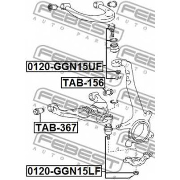Подвеска рычага независимой подвески колеса FEBEST TAB-367-1