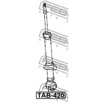 Втулка, амортизатор FEBEST TAB-420-1