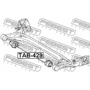 Втулка балки моста FEBEST TAB-429-1