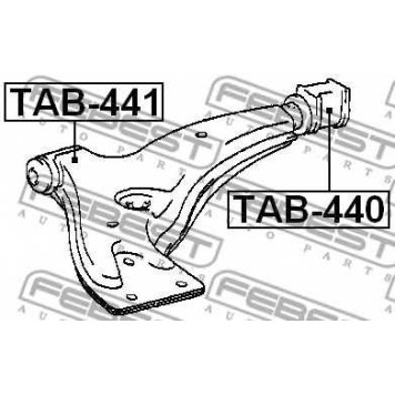 Подвеска рычага независимой подвески колеса FEBEST TAB-441-1