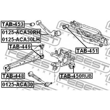 Втулка рычага колесной подвески FEBEST TAB-450RUB-1