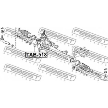 Подвеска рулевого управления FEBEST TAB-518-1