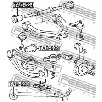 Подвеска рычага независимой подвески колеса FEBEST TAB-522-1