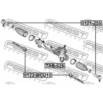 Подвеска рулевого управления FEBEST TAB-526-1