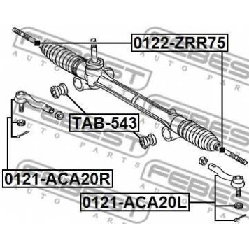 Подвеска рулевого управления FEBEST TAB-543-1