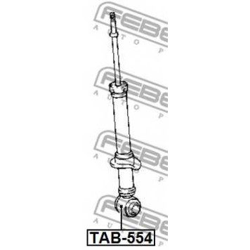 Втулка, амортизатор FEBEST TAB-554-1