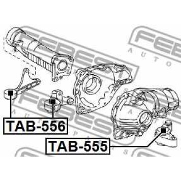 Опора, дифференциал FEBEST TAB-555-1