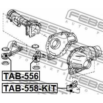 Опора, дифференциал FEBEST TAB-558-KIT-1