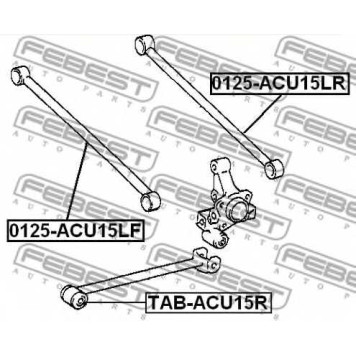 Подвеска рычага независимой подвески колеса FEBEST TAB-ACU15R-1