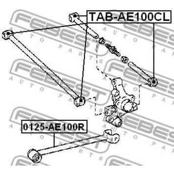 Подвеска рычага независимой подвески колеса FEBEST TAB-AE100CL-1